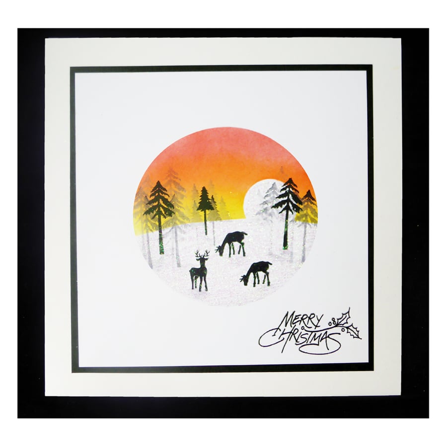 Christmas Forest Sunset (X618)