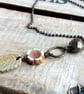 RESERVED FOR SALLY - Rustic Leaf Necklace. Artisan Ceramic Stacking Necklace - Image 3