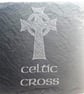 Set of 4 Ireland Irish Eire Slate Coasters, Rustic, Celtic - Shamrock - Harp - Image 3