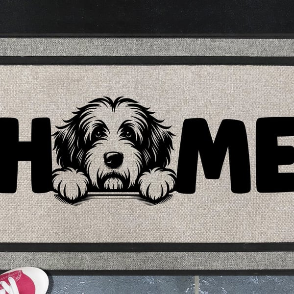 Old English Sheepdog Home Door Mat No.2 - All Weather - 45x70cm 