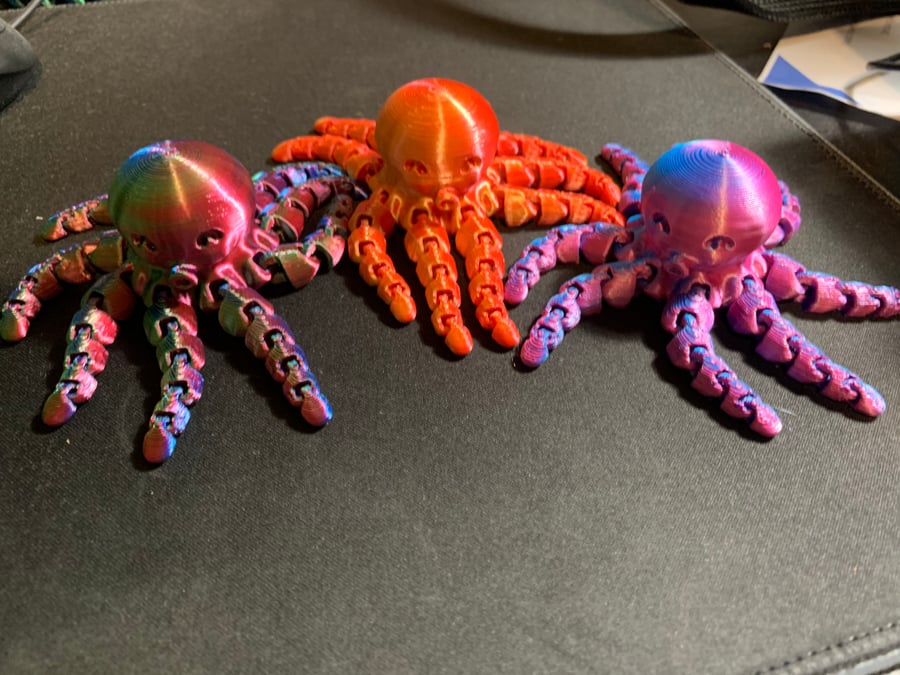 3D printed Articulating Octopus Folksy
