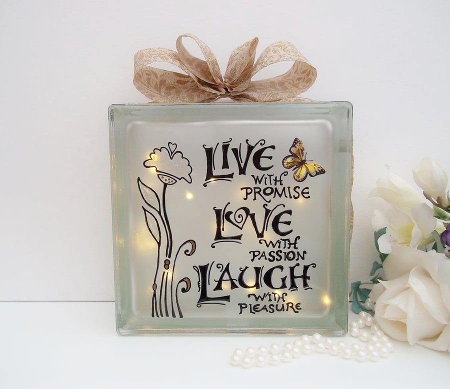 Hand Painted Inspirational Words Gift, Motivational Gift, Unique Gift