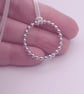Sterling Silver Beaded Circle Pendant - Ring - Image 3