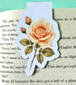 Rose Magnetic Floral Bookmark, June Birth Flower Gift for Book Lovers.