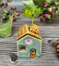 Summer Seconds Soft Green Ceramic Mini House with Chimney - Image 5