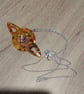 Beautiful handmade planet necklace with silver chain.  Pretty one off gift 