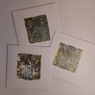 3 Cards 15x15cm Blank 'The Abstract Set'