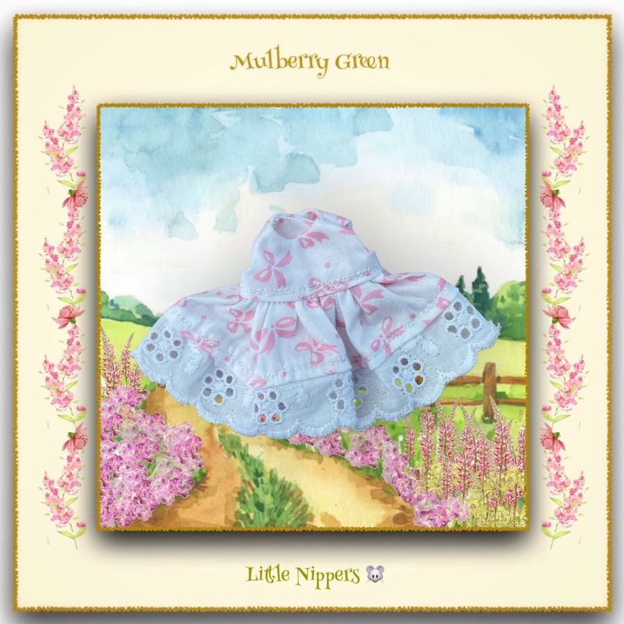 Little Nippers White Bows Dress 