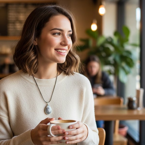 handcrafted resin earings and necklaces