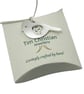 Bird pendant (Plain, large), handmade from sterling silver - Image 3