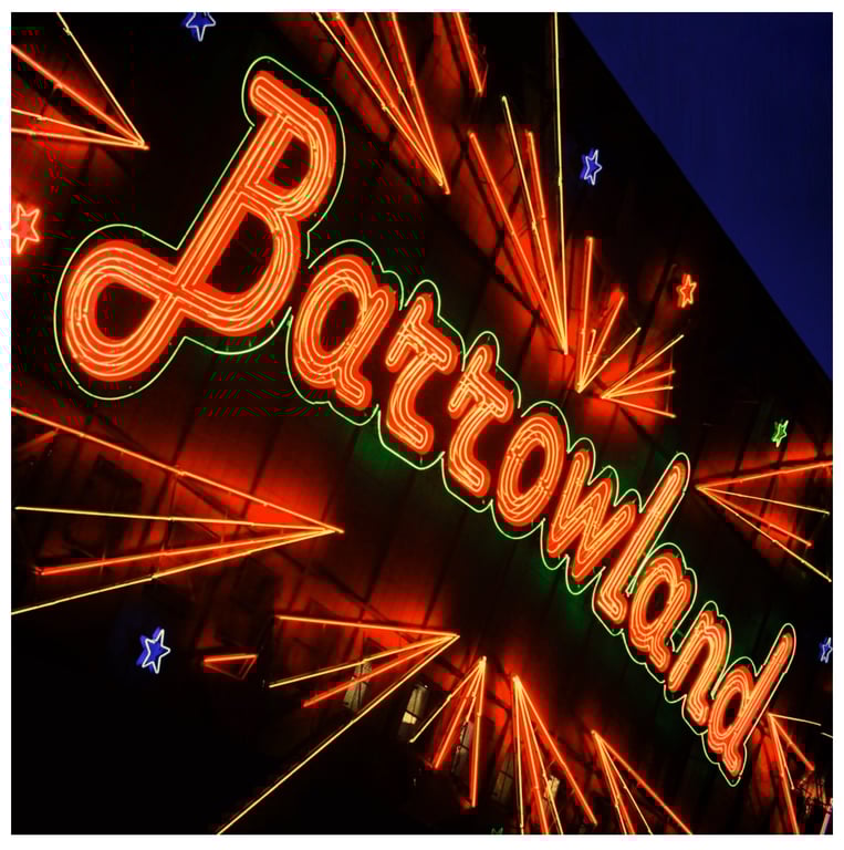 ‘Barrowland’, Glasgow,  signed square mounted print 30 x 30cm  FREE DELIVERY