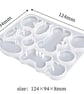 Cat Tag Silicone Mould, 11Pc Including Fish, Bone and Round, Resin Casting Tool - Image 5