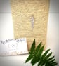 Forest Fern - Precious metal clay and Sterling Silver pendant necklace