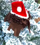 Robin bauble with hat - Image 4