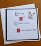 Granddaughter First Christmas Card - Reindeer - Image 1