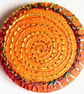Buttons 1 inch button Hand Dyed Silks and Cottons Free Machine Embroidery Button
