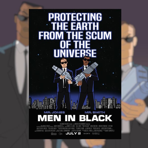 Men In Black Mash-Up Movie Poster