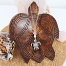 Loving Heart Turtle Necklace Rose Quartz & Howlite for Self-love Harmony Calm