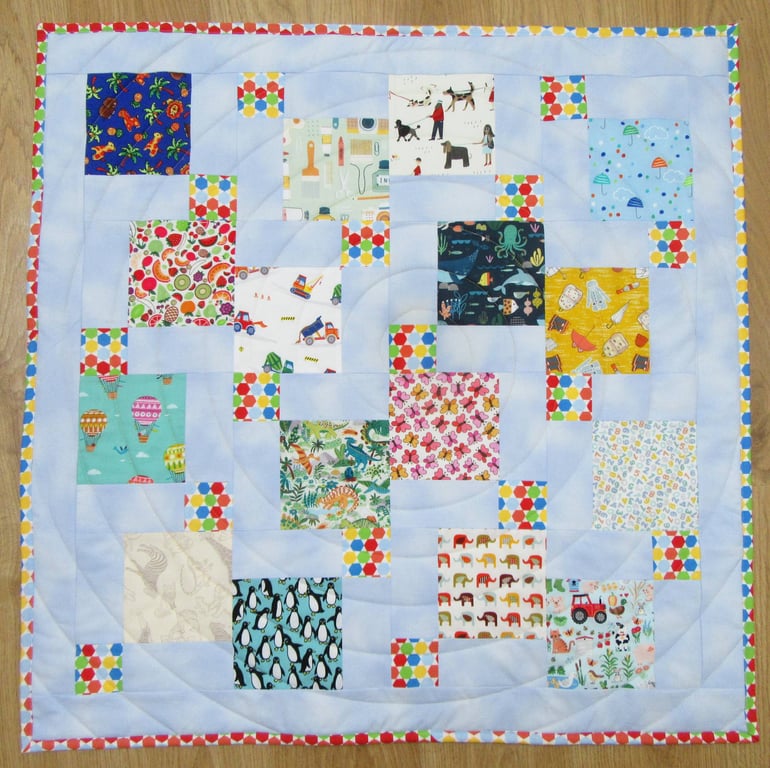 Quilted I-Spy Baby Play Mat 