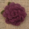 Needle felted rose corsage (purple)