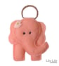 Keyring, handmade Felt Elephant Keyring (Pink) - Image 3