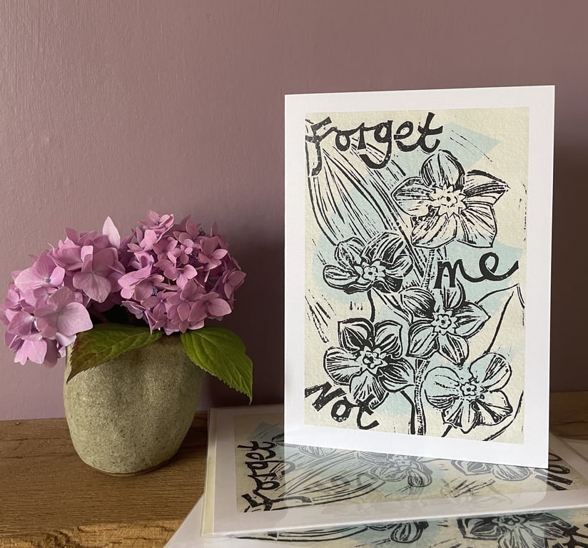 'Forget me Not', Greetings Card