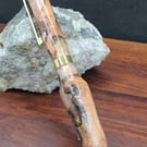 wood and resin click pen
