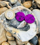 Friday Pebble Earrings with wine design  - Image 4