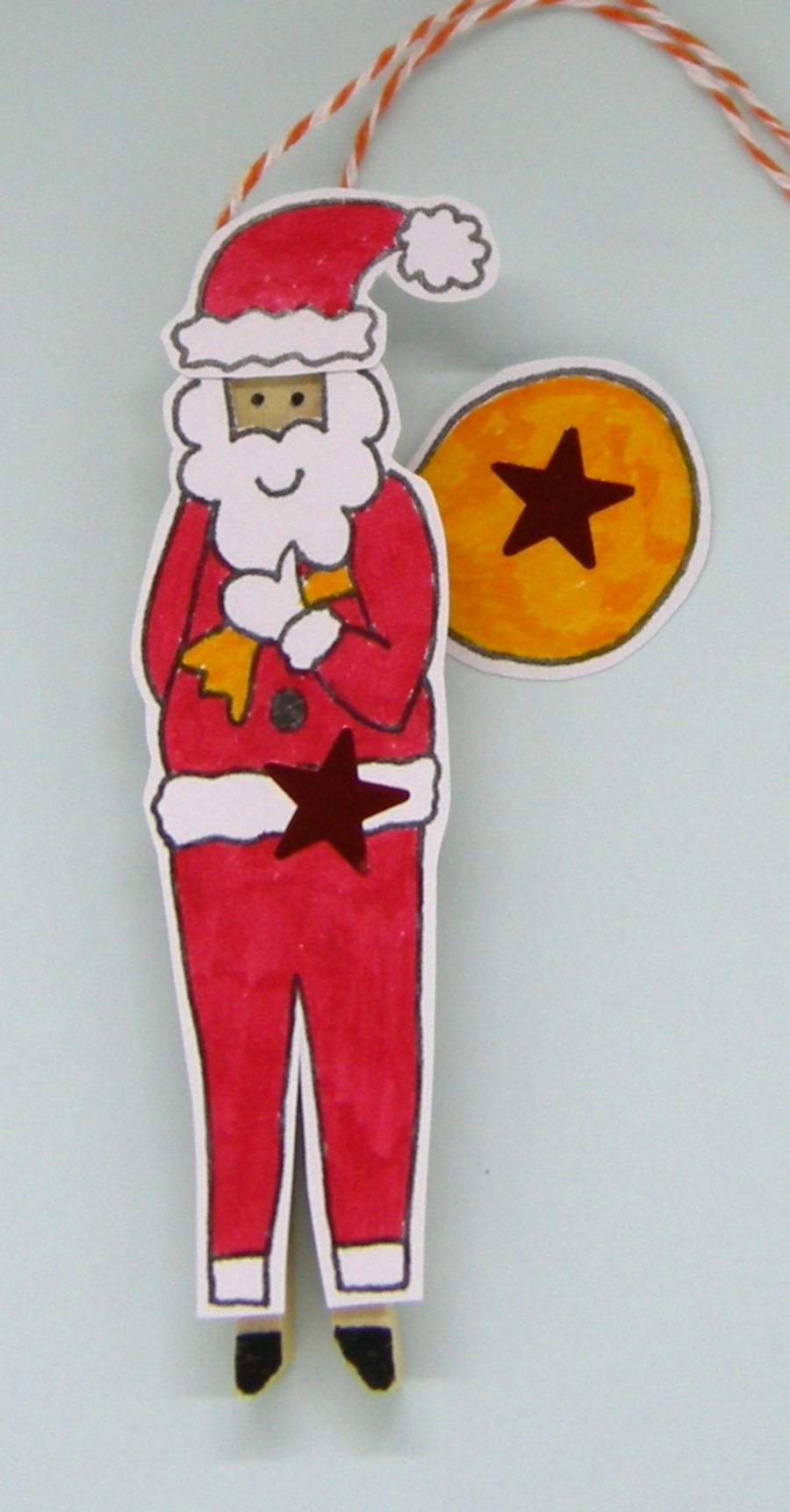 Father christmas craft kit can be personalised