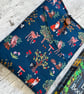 Fabric book sleeve with pocket for paperback book padded and fully lined - Image 3