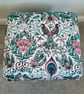 Storage Footstool Emma Shipley Amazon Pink Fabric Pouffe Botanical Birds Green  - Image 3