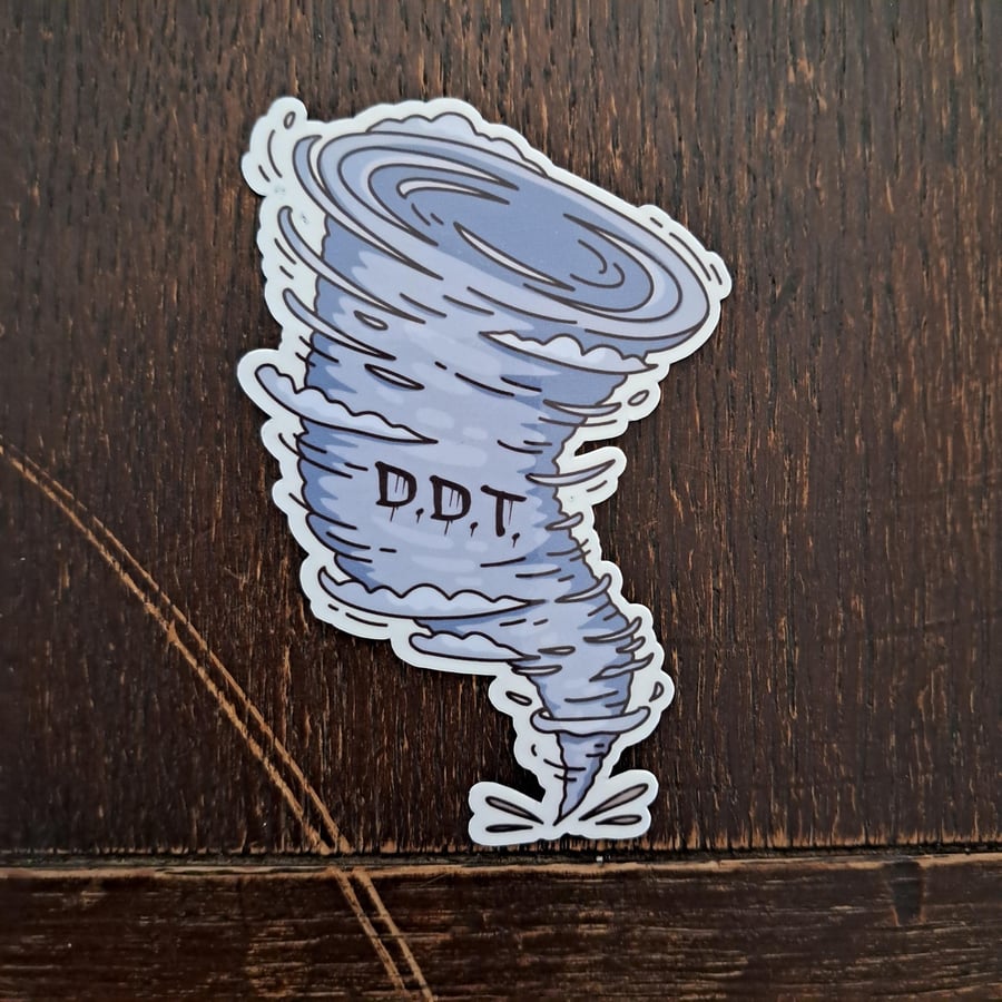 Tornado DDT Pro Wrestling Sticker - AEW Themed Decal WWE nxt