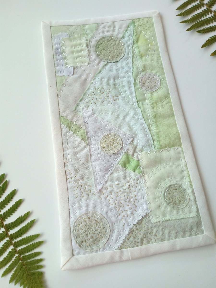 Embroidered Textile Art Quilt 