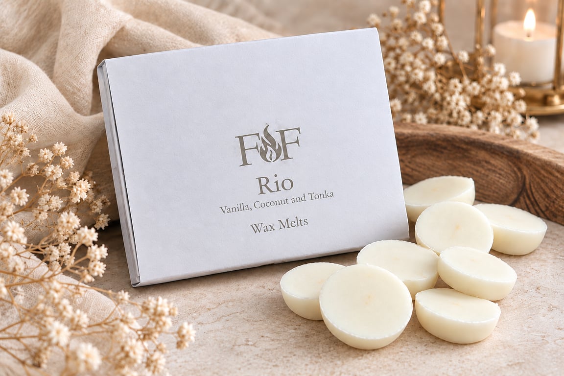 Vanilla, Coconut & Tonka Wax Melts - Handmade Gift Box - Plastic Free