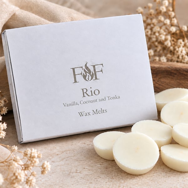 Vanilla, Coconut & Tonka Wax Melts - Handmade Gift Box - Plastic Free