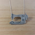 Sterling Silver Sewing Machine Necklace (SKU130625)