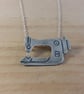 Sterling Silver Sewing Machine Necklace (SKU130625)
