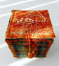 Unique hand embroidered handmade keepsake box in harris tweed - Image 8