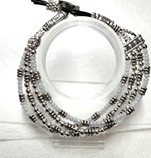 Leather Pearl Bojo Bracelet 