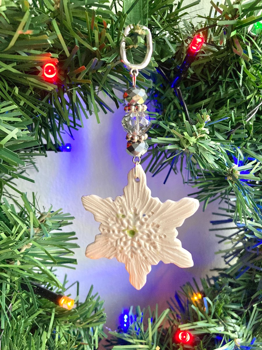 Snowflake crystal sun catcher 