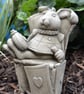 Alice in Wonderland White Rabbit  Stone Garden Ornament - Image 1
