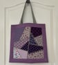Tote Bag with Crazy Patchwork Embroidery - Image 1