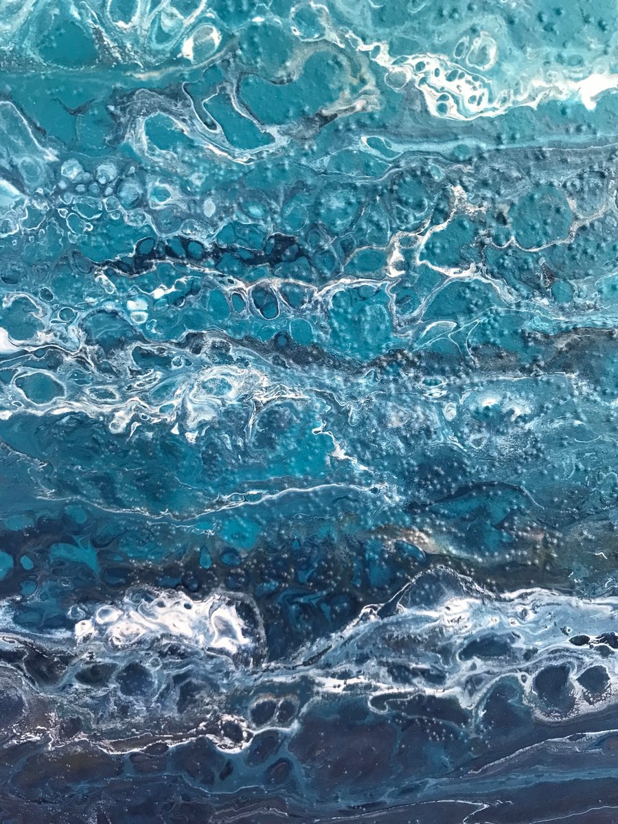Lovely original abstract painting of Sea  Waves