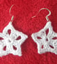 Christmas star earrings, Crochet jewellery, Crochet earrings, Christmas earrings - Image 2