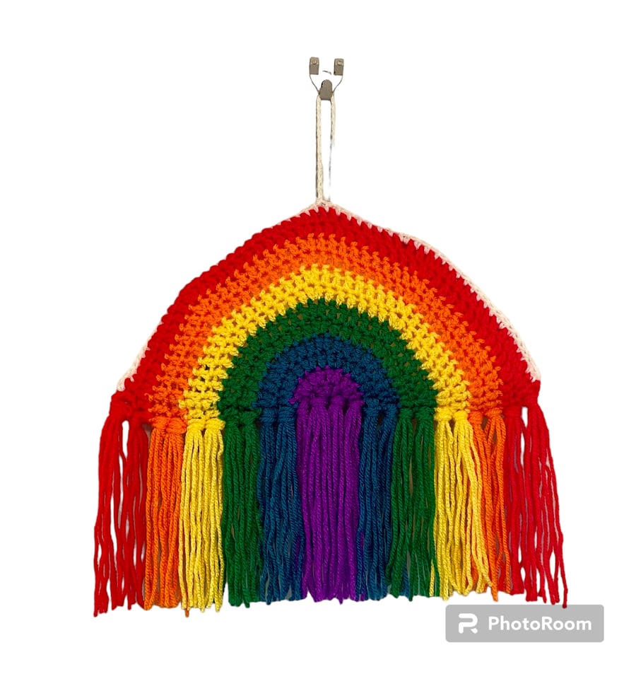 Hanging Rainbow, Nursery Decoration, Pride Rain... Folksy