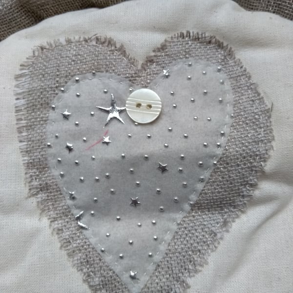 Starry heart tea cosy