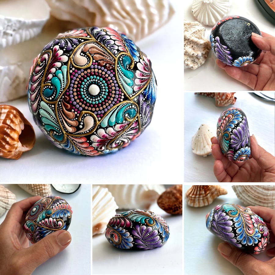 Paperweight of Pastel Swirls