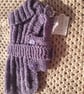 Purple, hand knitted  cute dog coat
