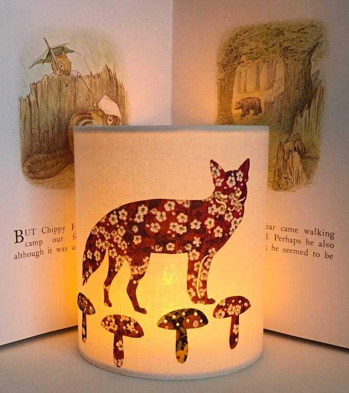 Liberty MITSY  FOX -Handmade Night Light
