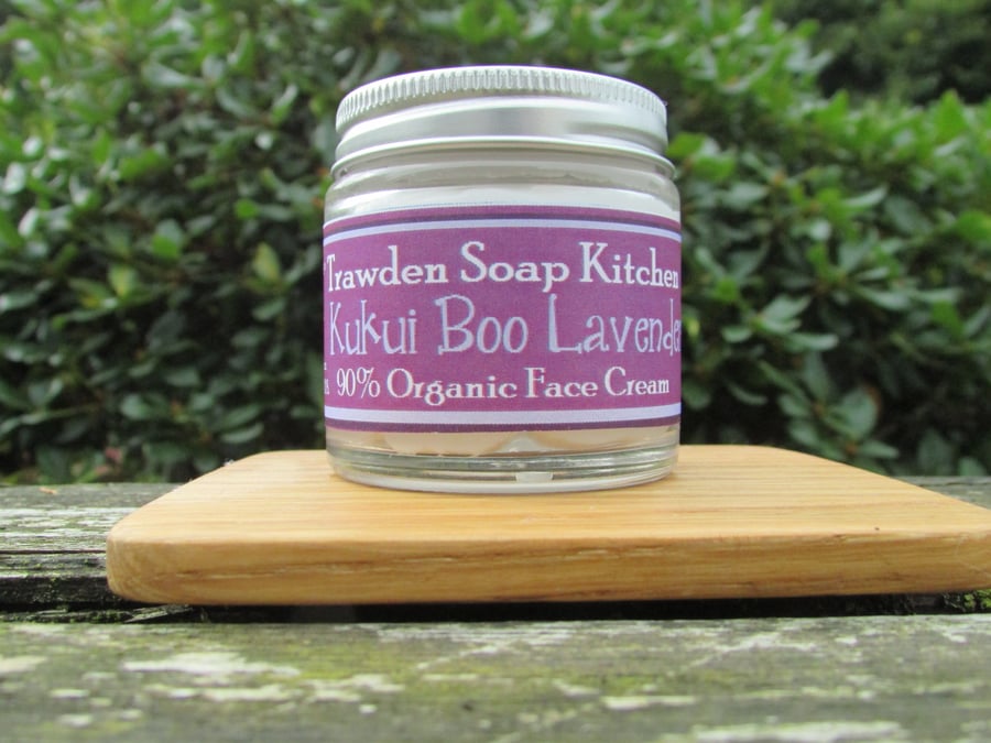 Kukui Boo Lavender, Organic Face Cream, 100 percent natural, vegan